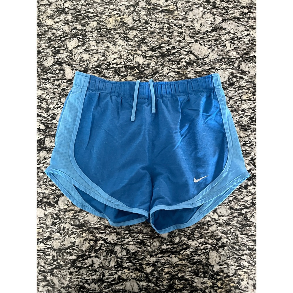 Nike Dri-FIT Tempo Running Shorts Blue Mesh Side‎ Panels Womens XS 3 Inch Inseam